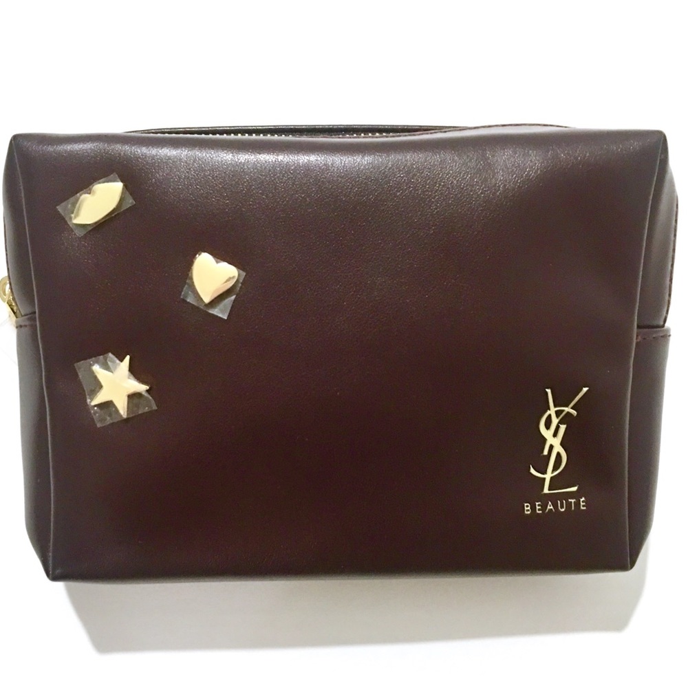 Yves Saint Laurent Beauté Cosmetic Bag Zipper NEW